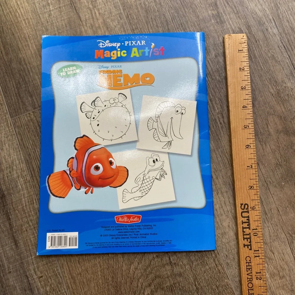 Disney Pixar Magic Artist Finding Nemo Learn To Draw Book Walter Foster 2003
